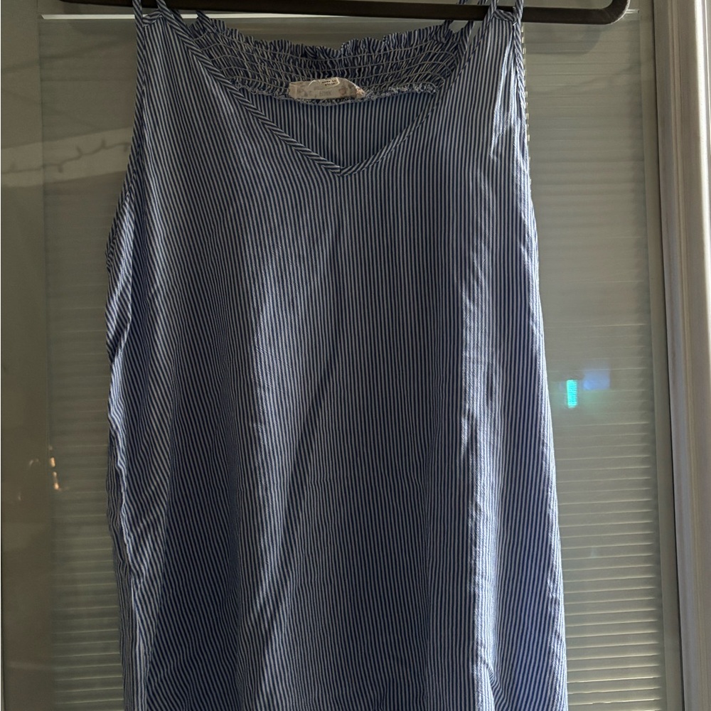 Pink Republic Blue and White Striped Camisole